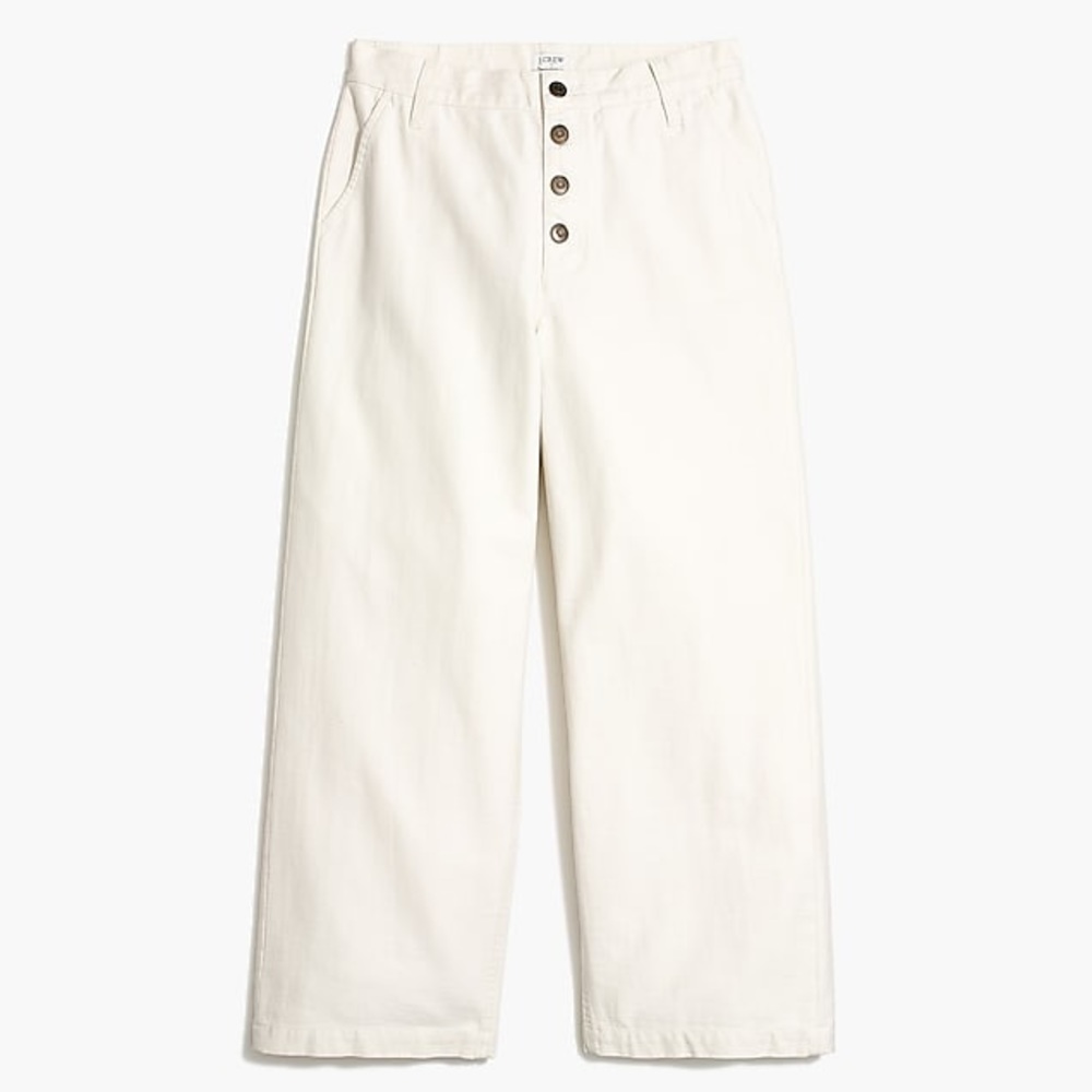 JCrew factory Bnwt wide legged chino